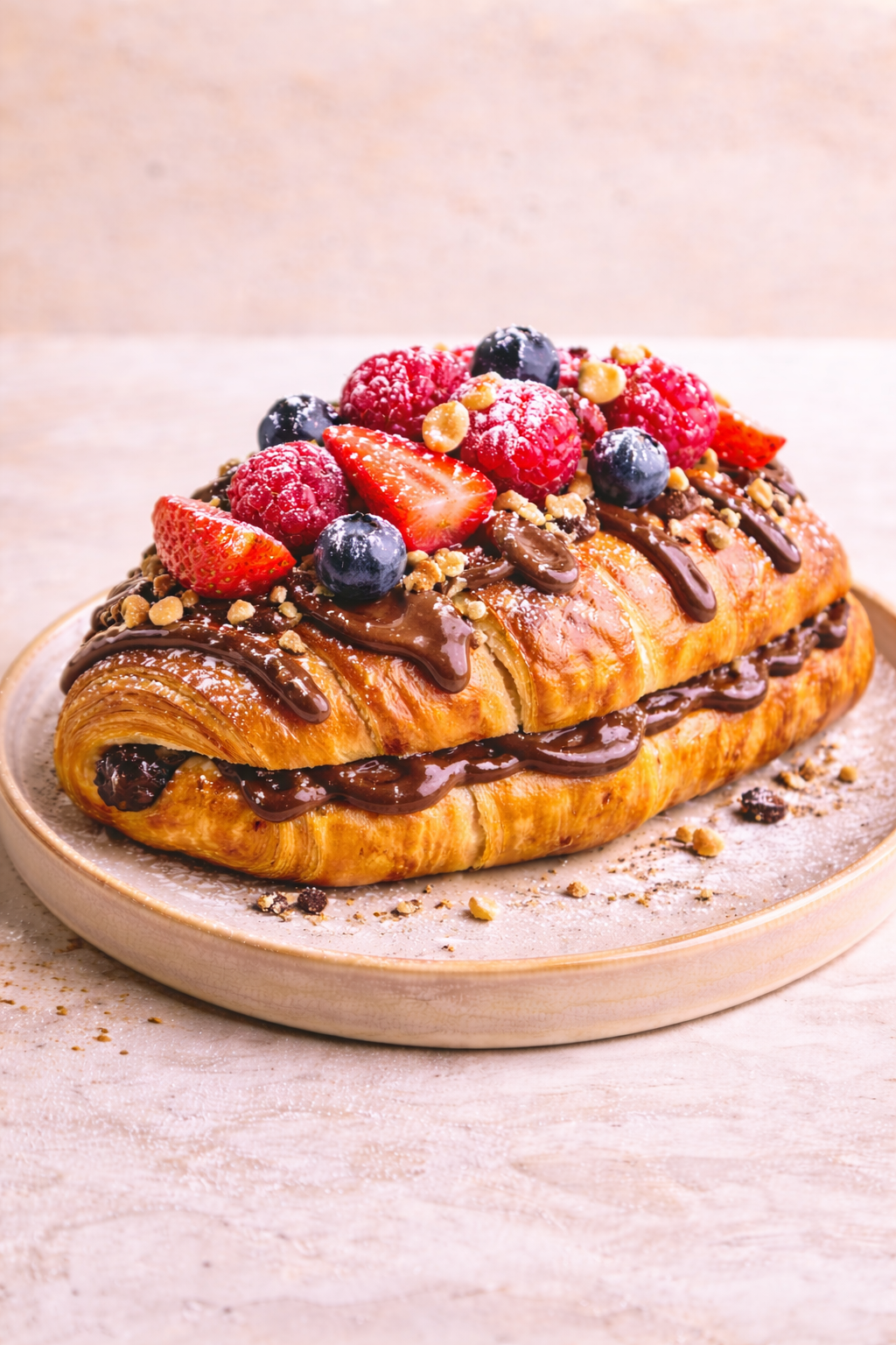 Nutella & Berry Croissant