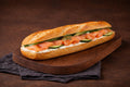 Smoked Salmon Baguette Sandwich