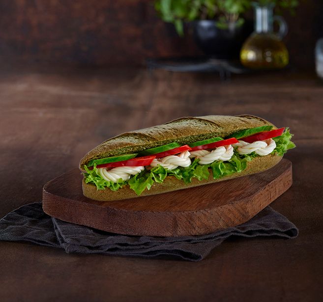 Spinach Baguette with Cheese